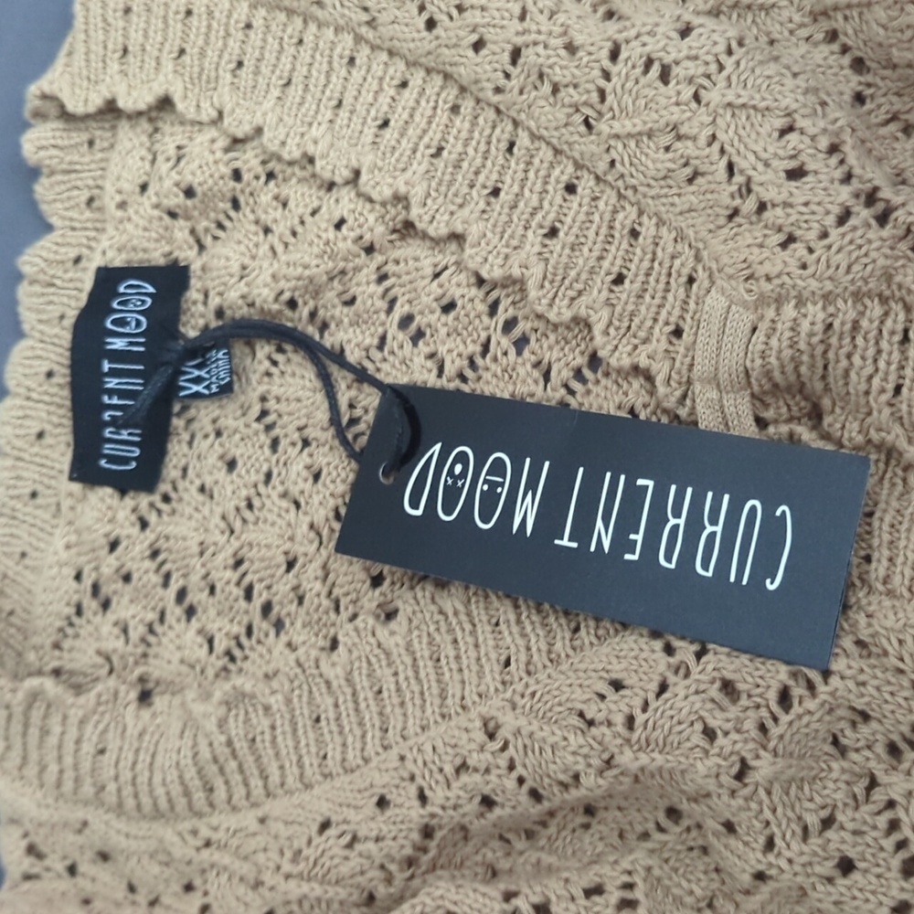 Current Mood Nature Goddess Crochet Cardigan- XXS